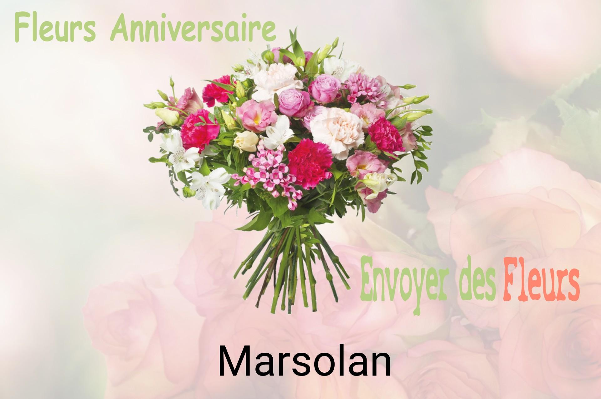 Bouquet de fleurs d’anniversaire livré à Marsolan